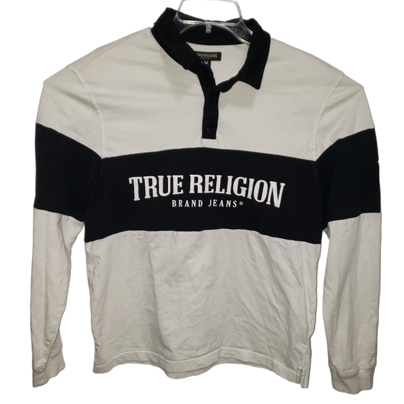 True Religion Other - True Religion Men's Size Medium Long Sleeve Rugby Polo